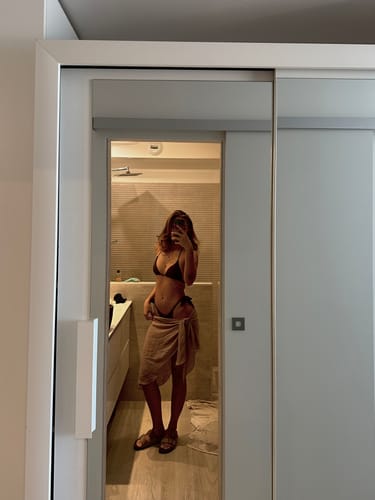 Customer photo review of Brazil Top - Chestnut Brown