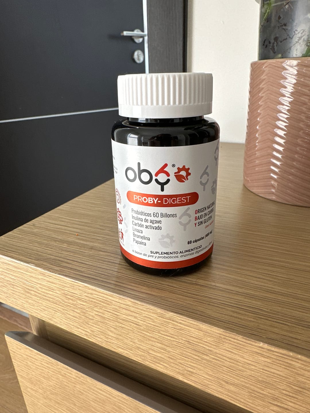 Customer photo review of Proby Digest | 60 billones Probioticos y Prebioticos inulina Agave, Enzimas, Fibra, Carbon Activado