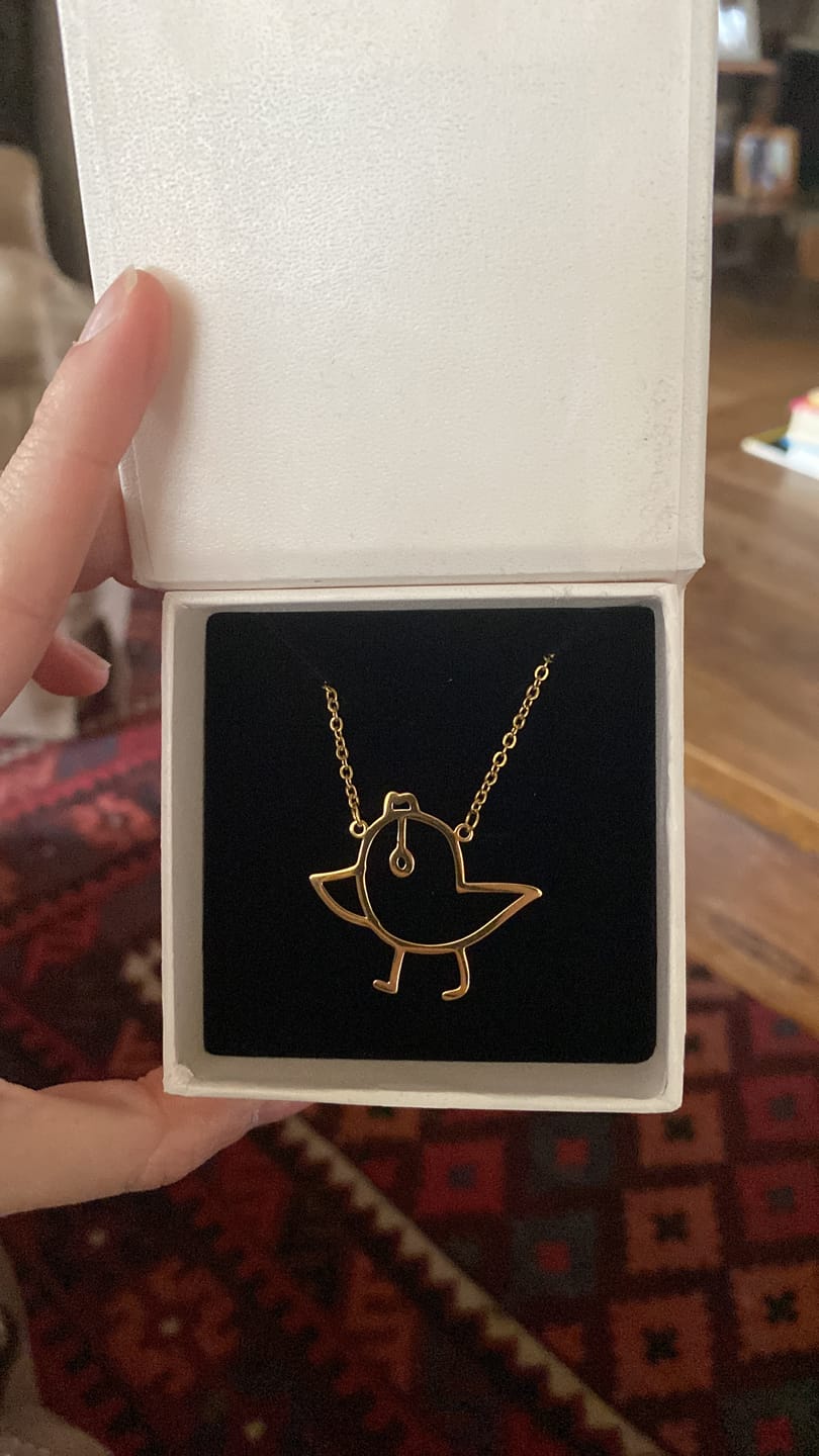Customer photo review of Dibujo infantil personal como Collar o Colgante