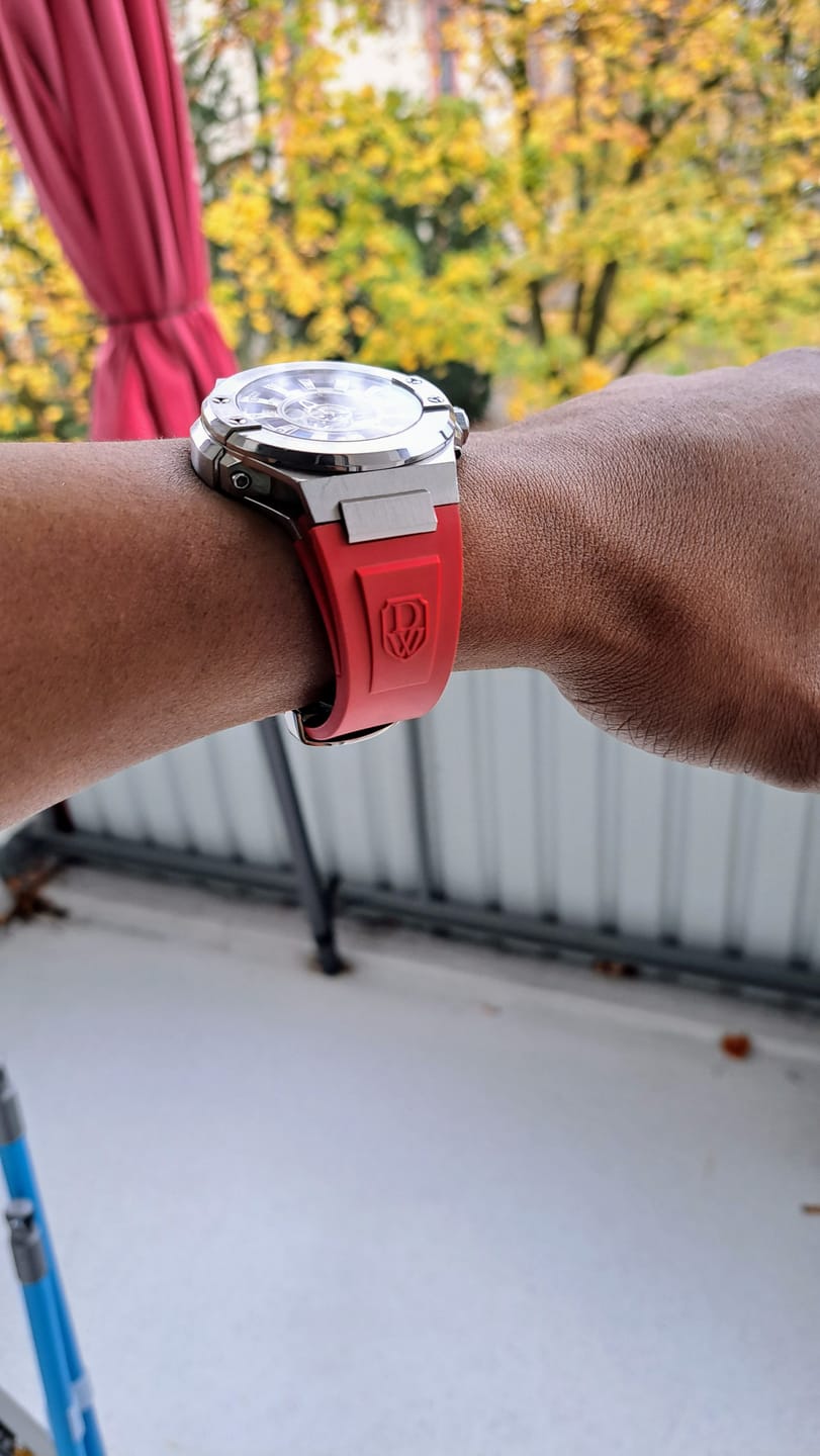 Customer photo review of M1 and M2 rubber straps