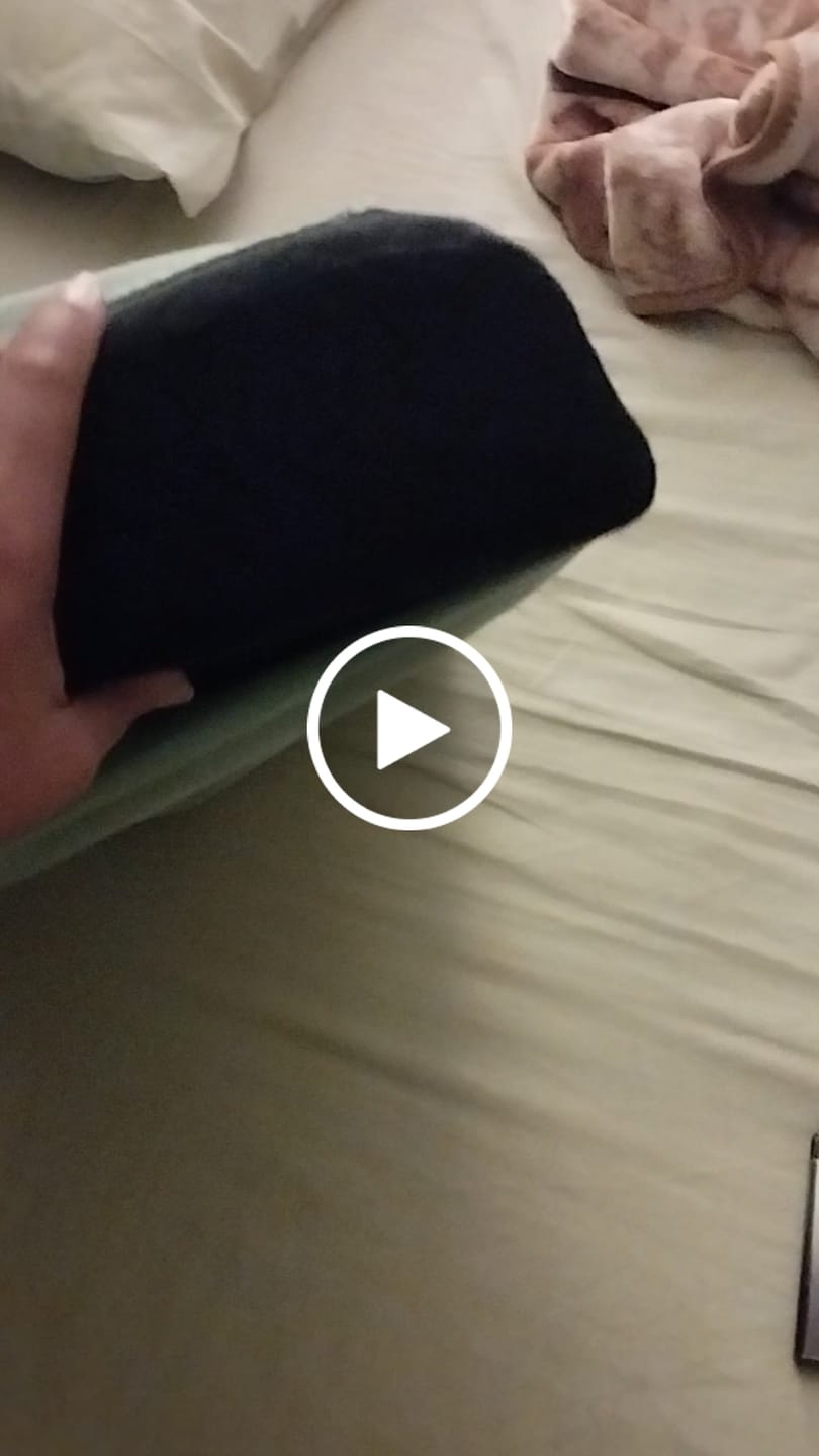 Customer video review of Hard Curved Latex Pillow