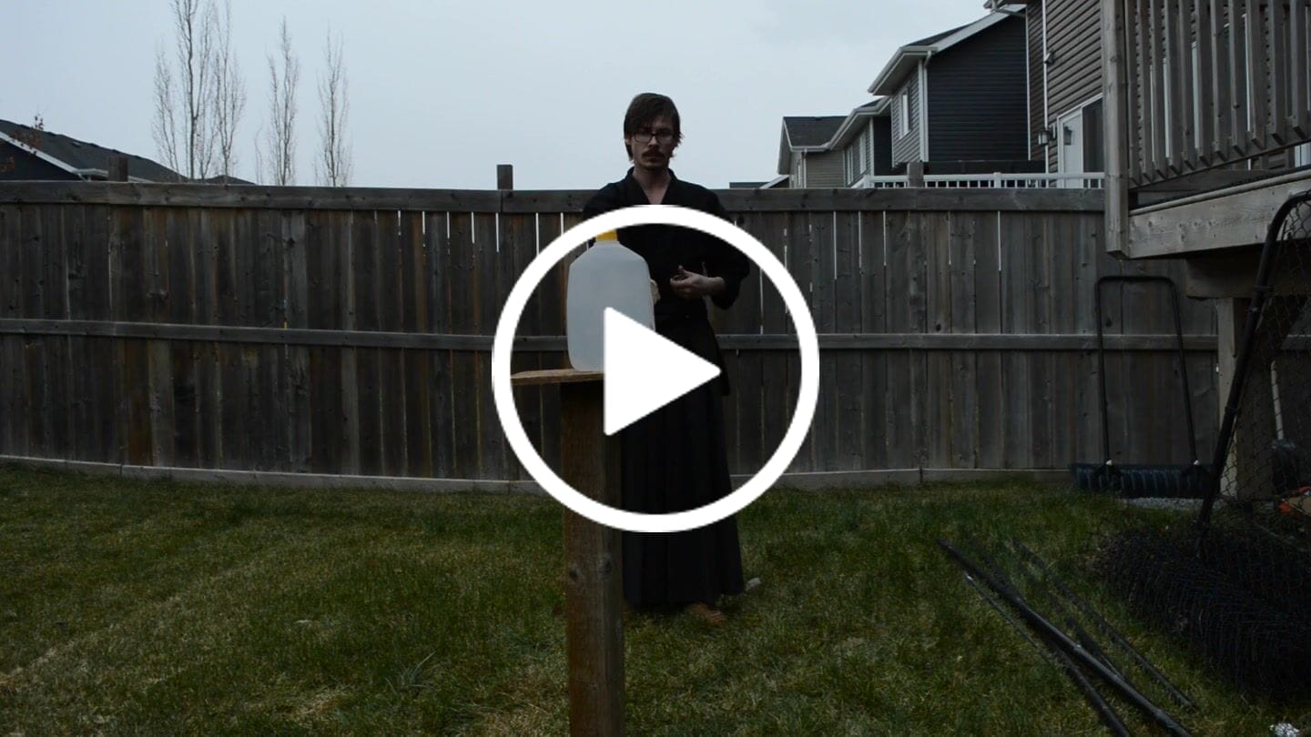 Customer video review of The Surudoi Handmade Katana Extra Sharp Spring Steel Unokubi-Zukuri