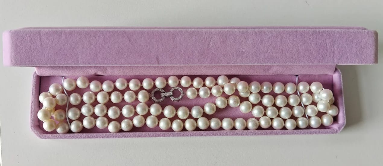 Customer photo review of Collier Perle de Culture Magnolia