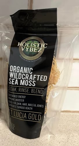 Customer photo review of Raw St Lucia Gold Sea Moss