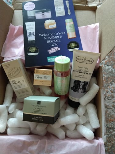 Customer photo review of The Monthly Beauty Box curated for Women over 40