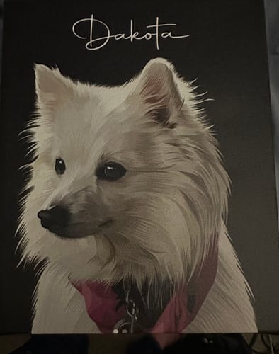 Customer photo review of Pet Art Canvas Wrap