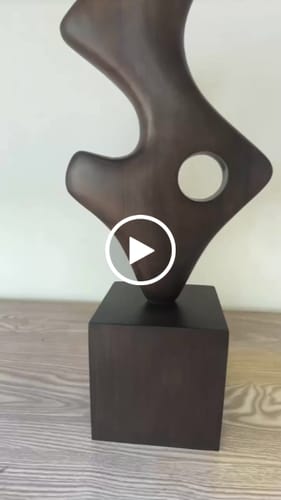 Customer video review of Abstract Wood Carving #WAB082