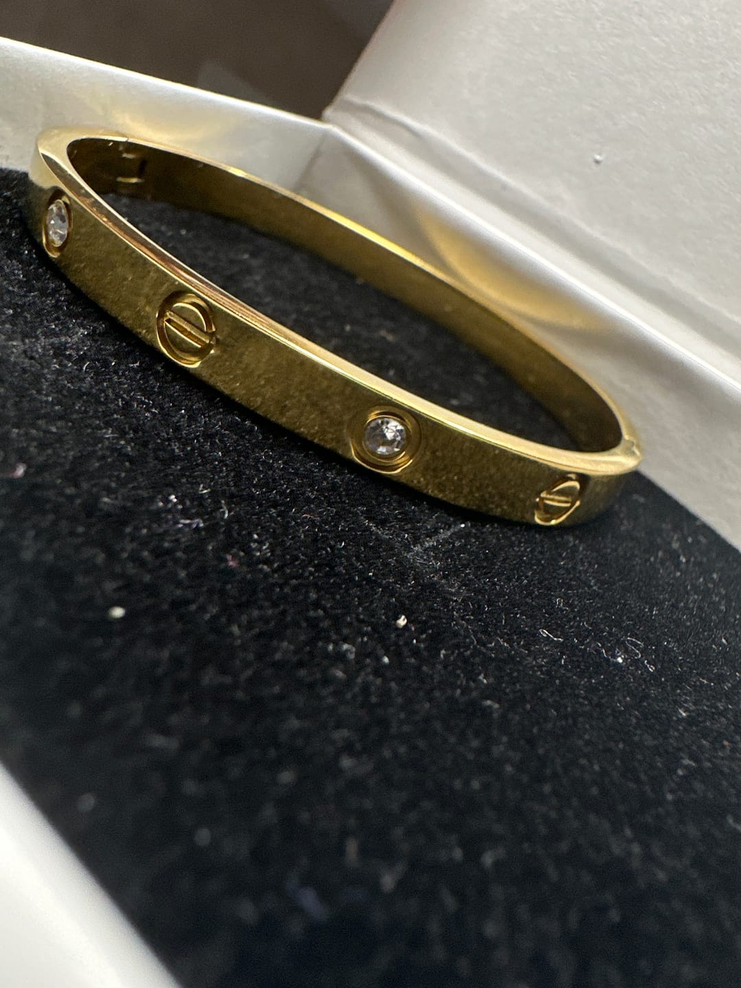 Customer photo review of Bratara Love - Auriu