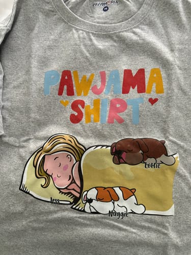 Customer photo review of PAWJAMA SHIRT (Unisex)