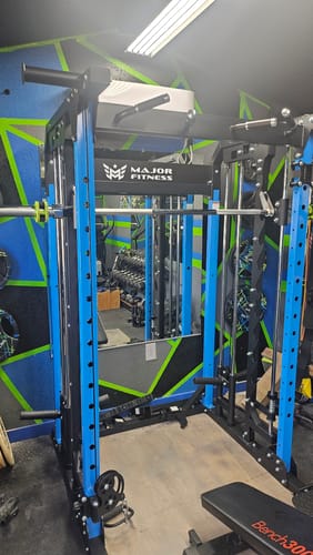 Customer photo review of Major Fitness B52 All-In-One Home Gym Smith Machine