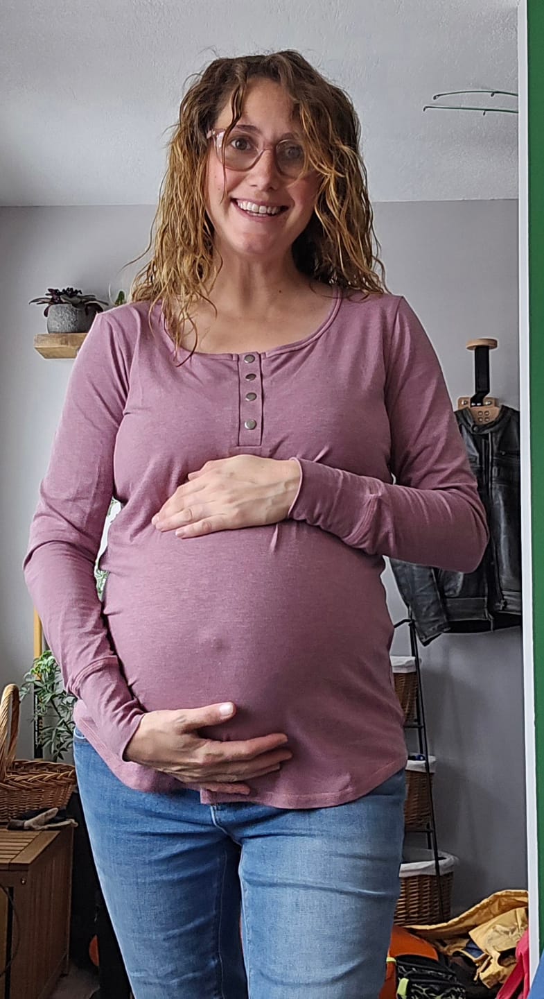Customer photo review of *Pre-Sale* Long Sleeve Henley