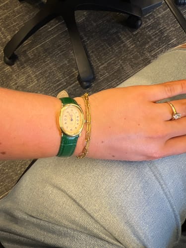 Customer photo review of Oval Bubble Diamond Watch