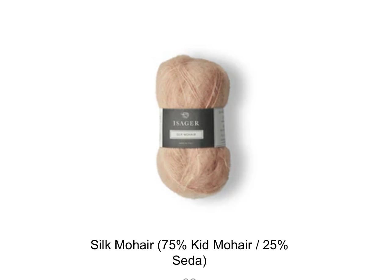 Customer photo review of Silk Mohair  (75% Kid Mohair / 25% Seda)