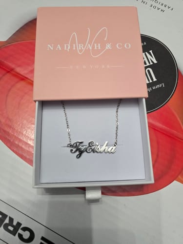Customer photo review of Personalized Name Necklace