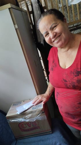 Customer photo review of Cesta Básica Pinus