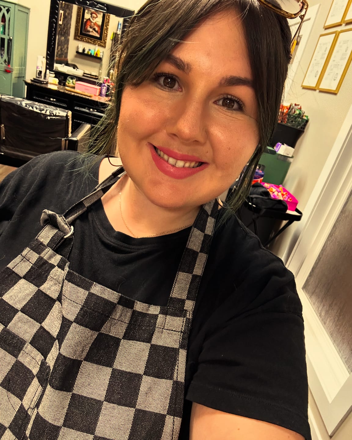 Customer photo review of Checkered Apron