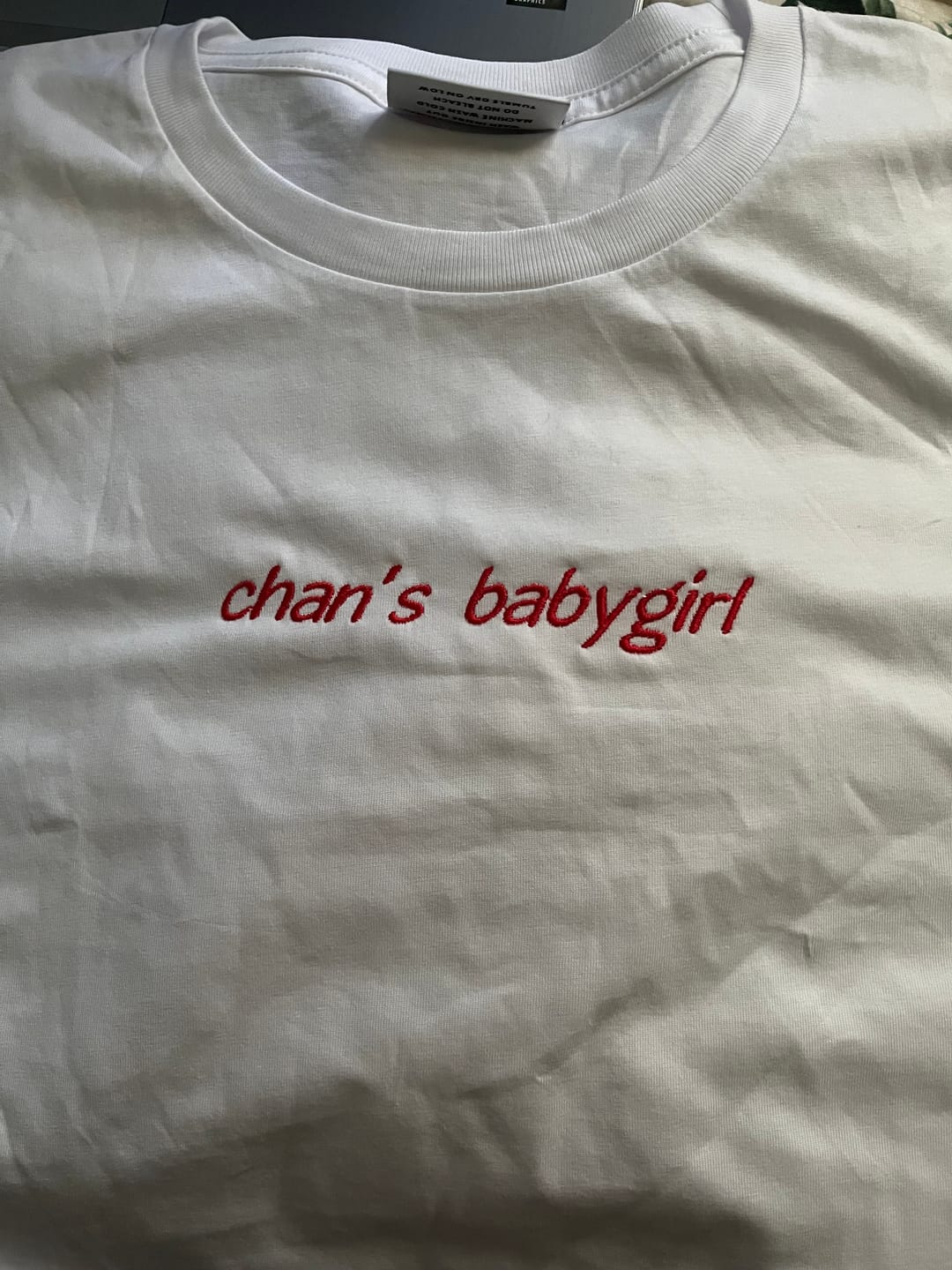 Customer photo review of CUSTOM WOMEN'S CROP T-SHIRT