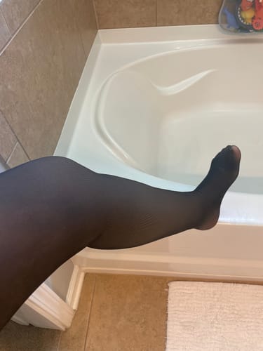 Customer photo review of TOAST - FLEECE-LINED TIGHTS - SHEER ILLUSION