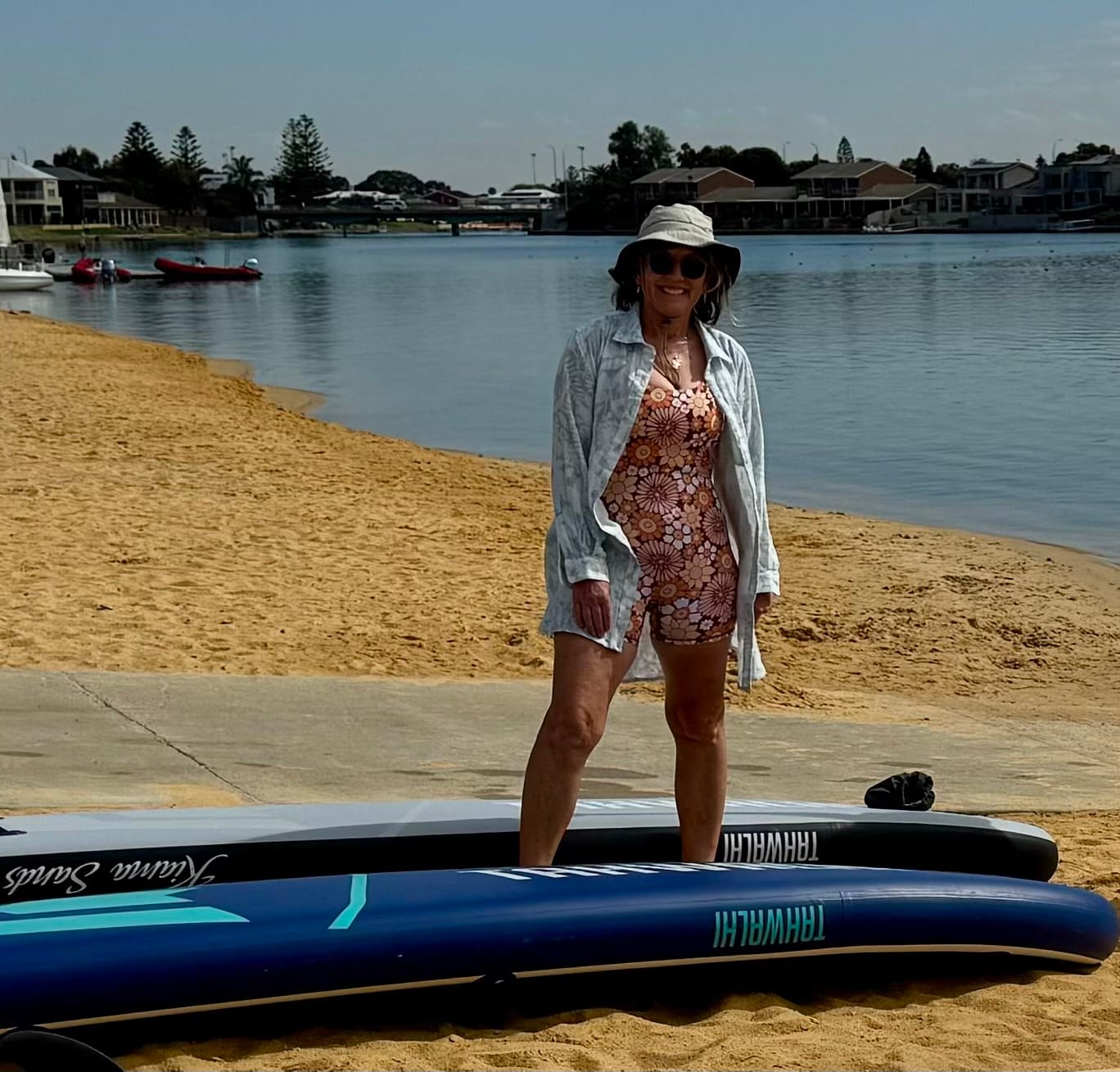Customer photo review of Flower Power Paros Onesie