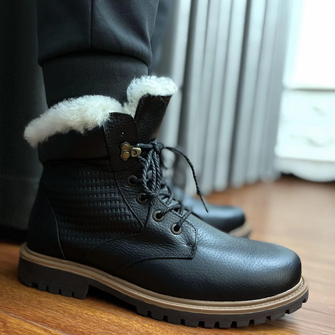 Customer photo review of Winterstiefel aus Leder | Mit herrlich warmem Wollfutter