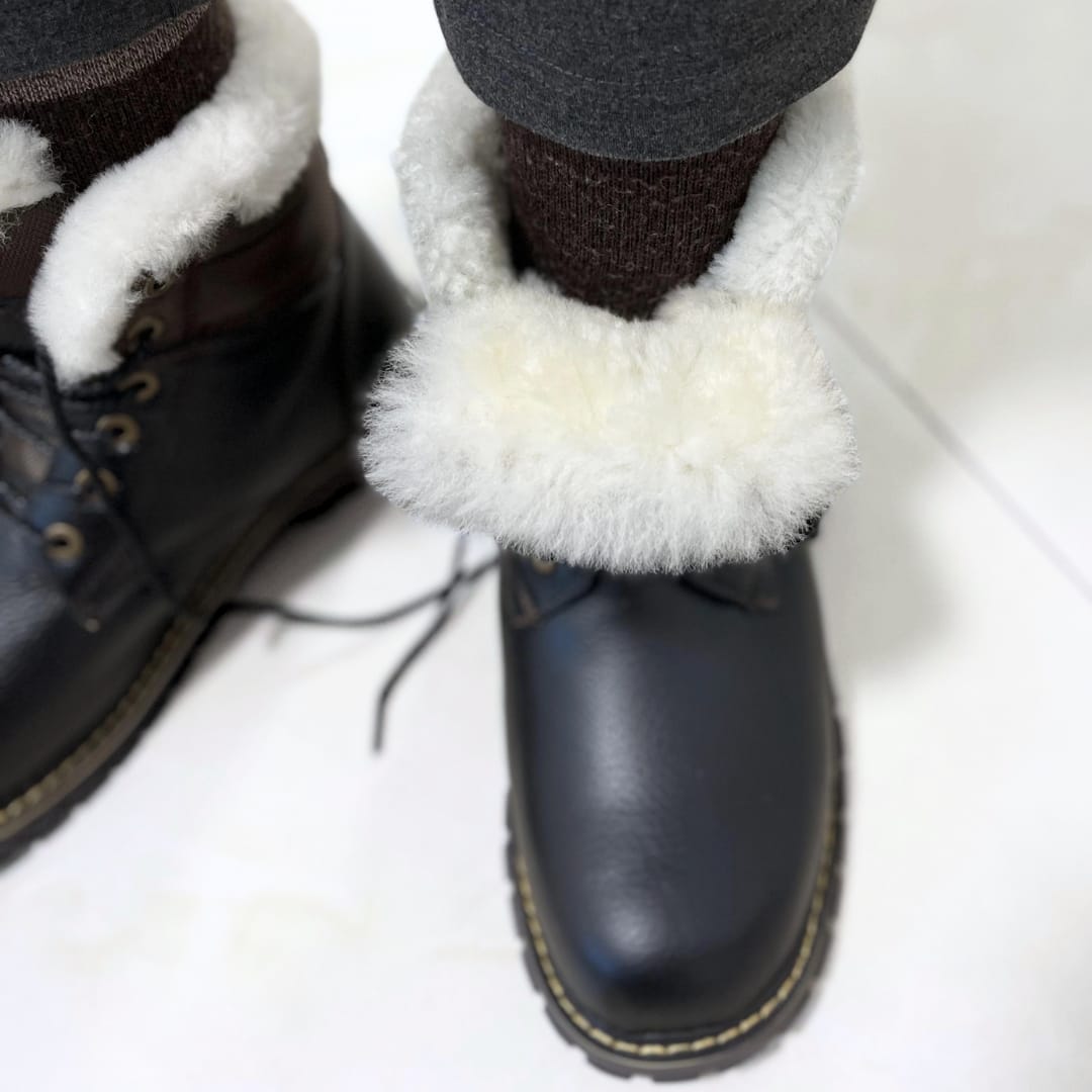 Customer photo review of Winterstiefel aus Leder | Mit herrlich warmem Wollfutter