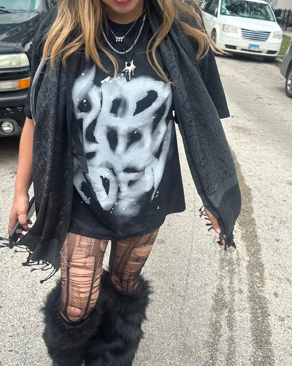 Customer photo review of Aelfric Eden Washed Abstract Graphic Tee