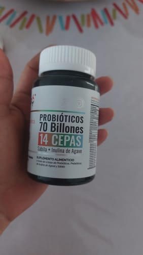 Customer photo review of OBY Multi Probioticos 70 Billones de 14 Cepas + Prebioticos Inulina de Agave + Sabila