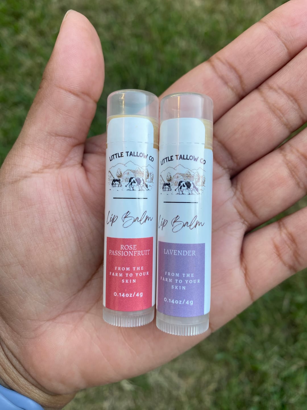 Customer photo review of Mini Tallow Lip Balm