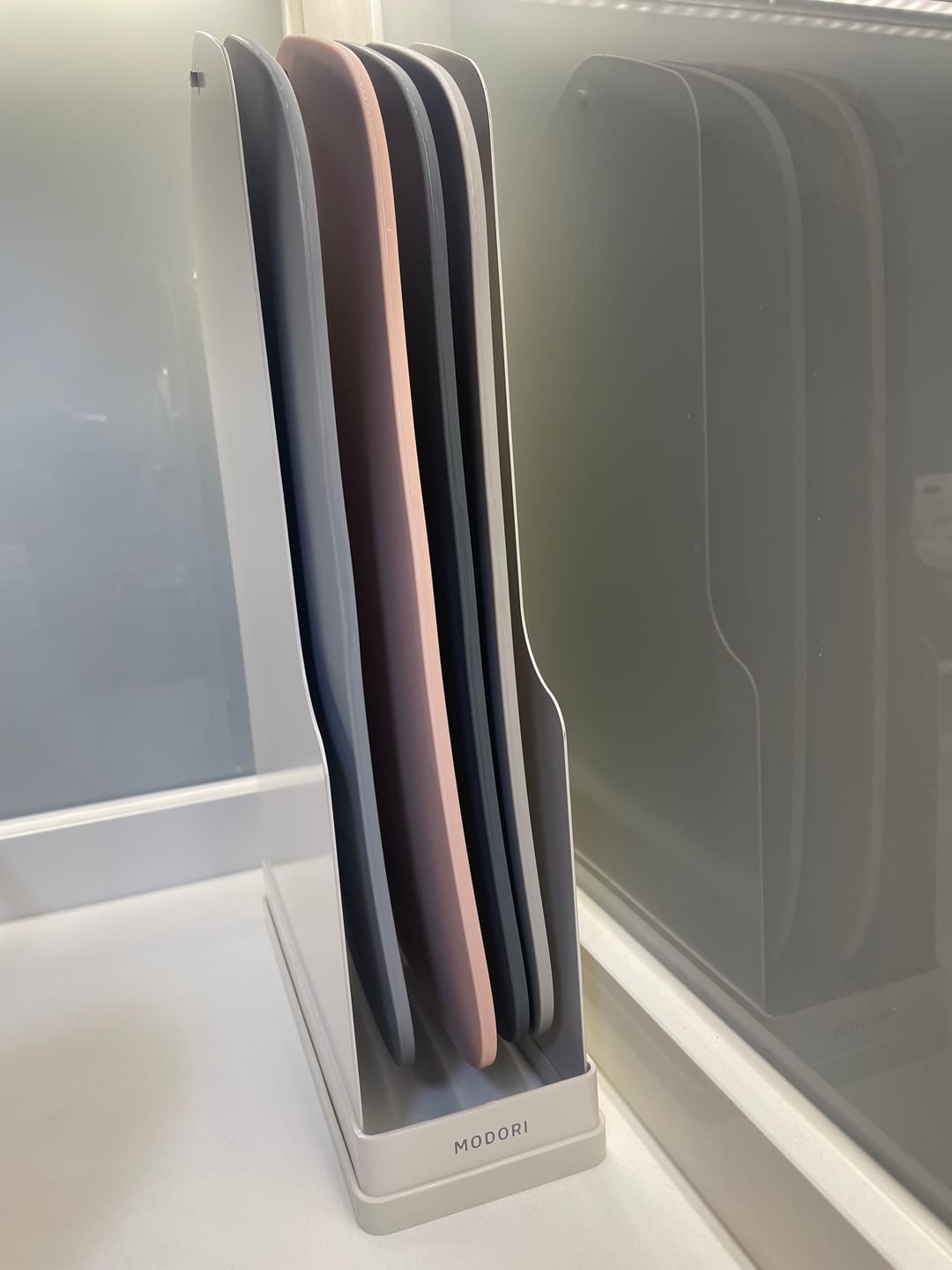 Customer photo review of Cutting Board (4-Color Boards + Rack)