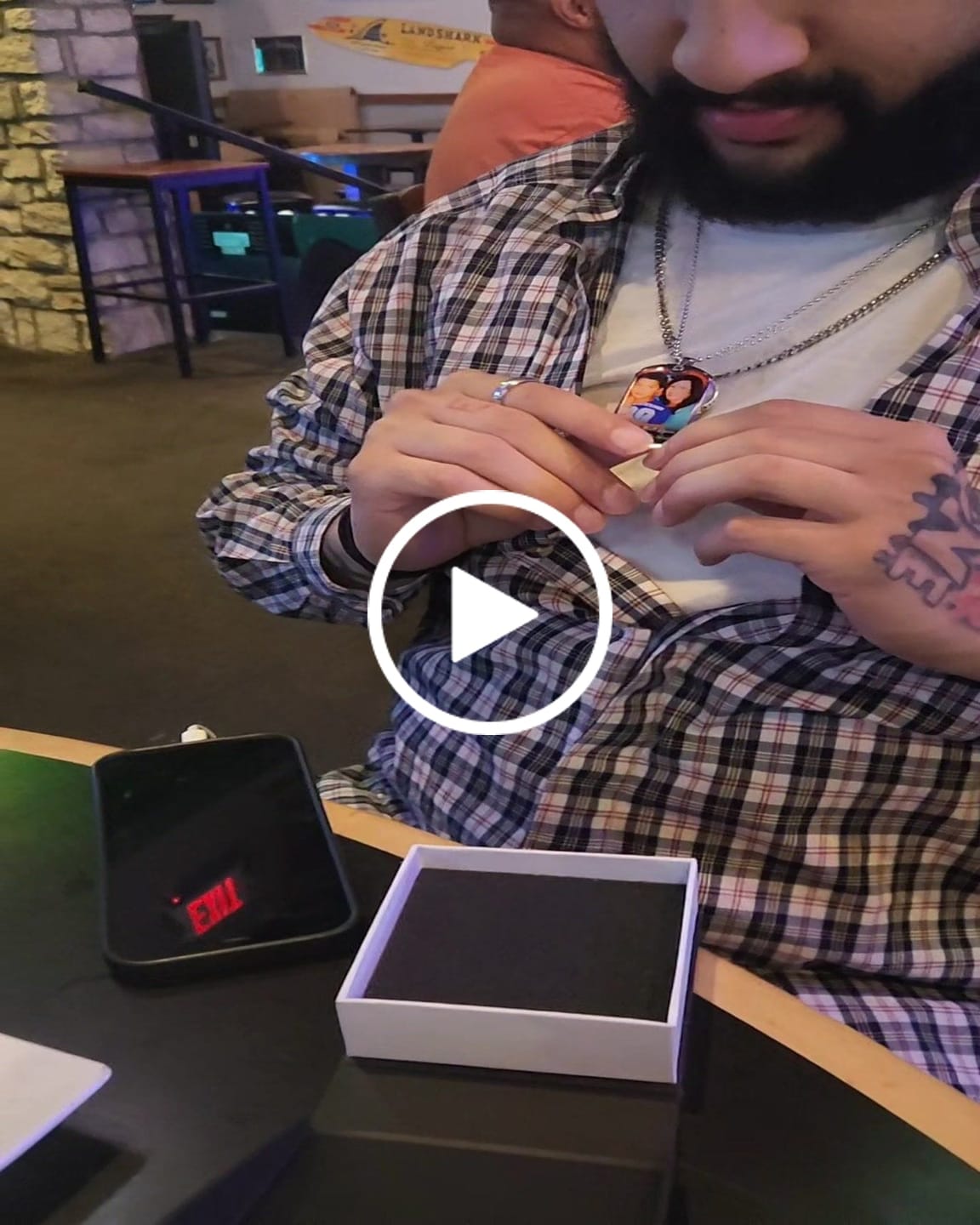 Customer video review of Forever In My Heart Men's Dog-tag Necklace