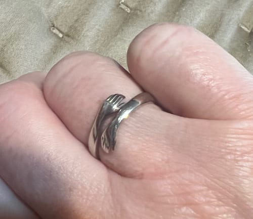 Customer photo review of Always With You Hug Ring