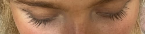 Customer photo review of NEW AND IMPROVED Lash Growth Serum