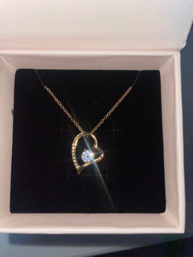 Customer photo review of Collier Amour Éternel - À la femme de ma vie - N'oublie jamais...