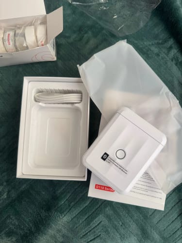 Customer photo review of D110 2024 Upgraded 0.5 inch Mini Label Maker Machine with Tape - for Office Organization Home Kitchen School
