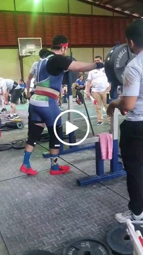 Customer video review of 7MM Inferno PRO Knee Sleeves - EXTRA STIFF NEOPRENE - IPF Approved