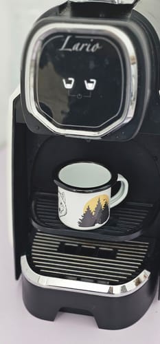 Recensione con foto di un cliente su Tazza illustrazione Lupo 🐺
