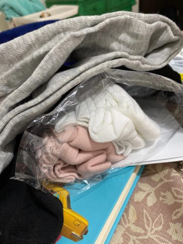 Customer photo review of 4 Pairs Solid Tights