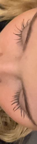 Customer photo review of NEW AND IMPROVED Lash Growth Serum