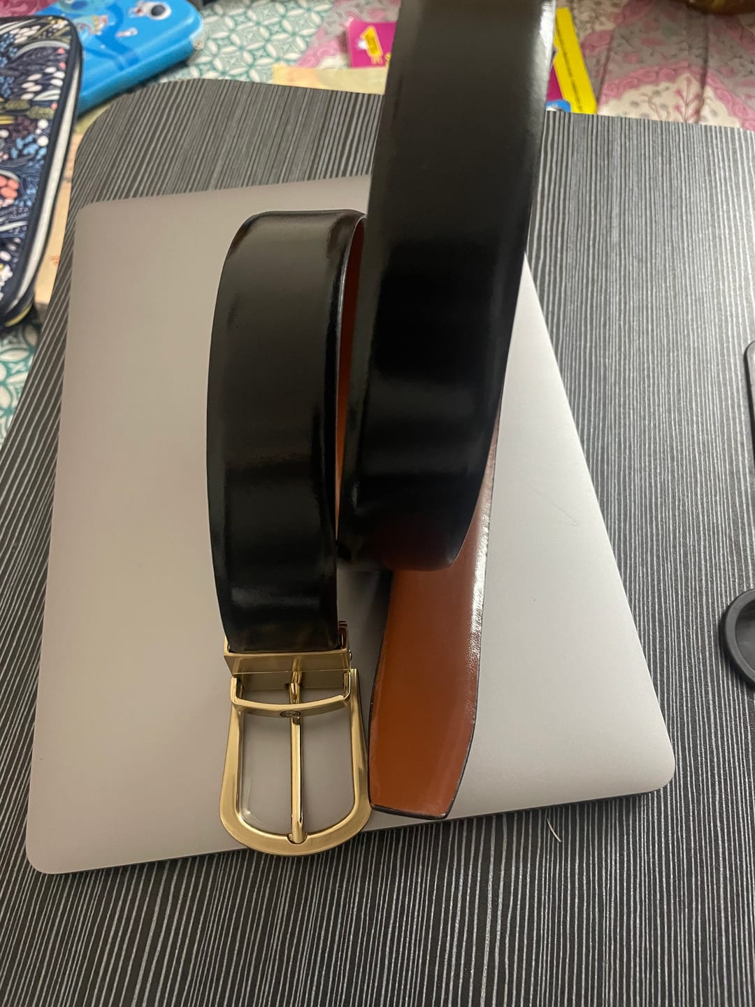 Customer photo review of Bacca Bucci Reversible Genuine Leather Formal Dress Belts