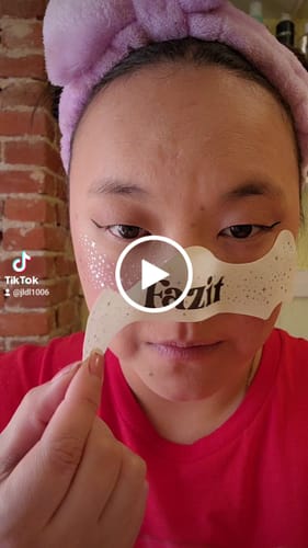 Customer video review of Halloween Rose Gold Stardust Speckles Makeup Patches