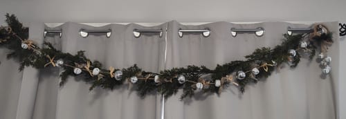 Customer photo review of Bulk 6FT Christmas Real Touch Cedar Garland Christmas Decorations Wholesale