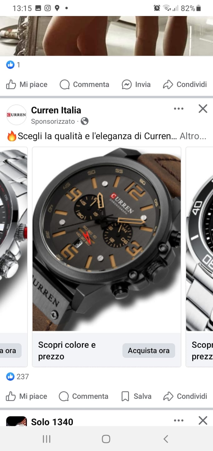 Customer photo review of Curren Sofia® orologio uomo pelle
