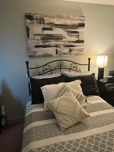 Customer photo review of 'Neutral Accent' Framed Canvas