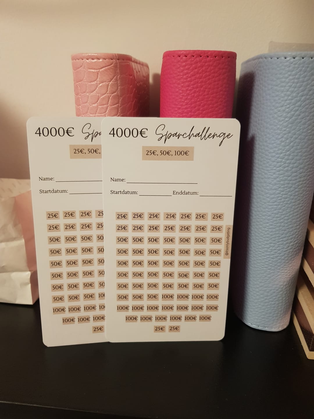Customer photo review of 4000 Euro Sparchallenge A6