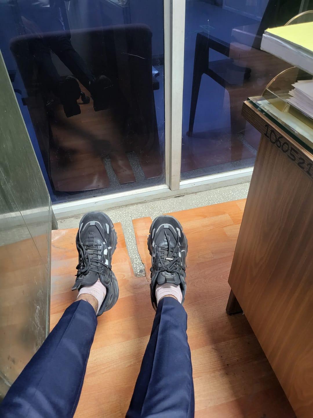 Customer photo review of Rocket Boost Black High Heel Funky Designer Low Top Sneakers