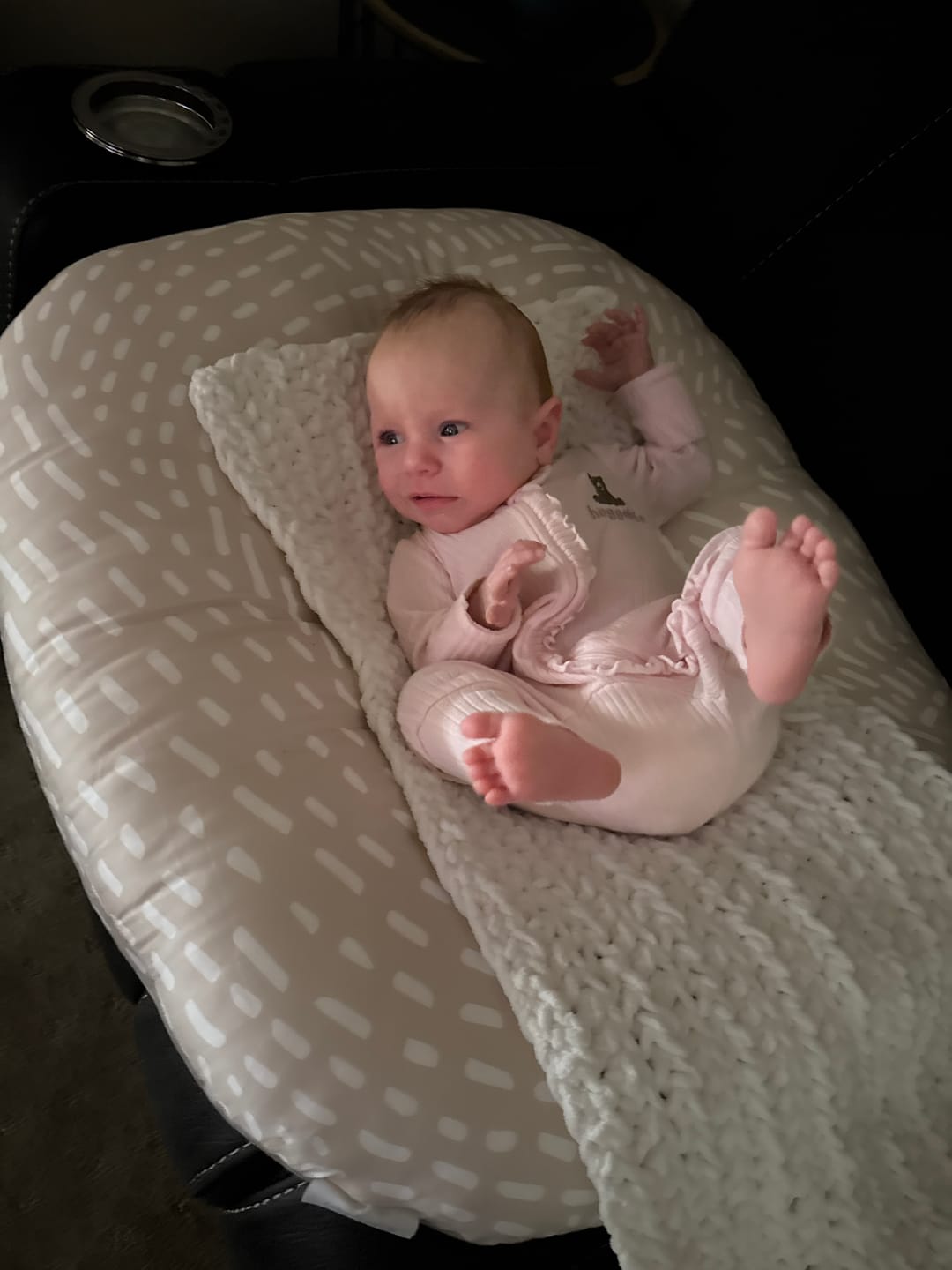 Customer photo review of Cushii Lounger Wanderlust - Oatmilk