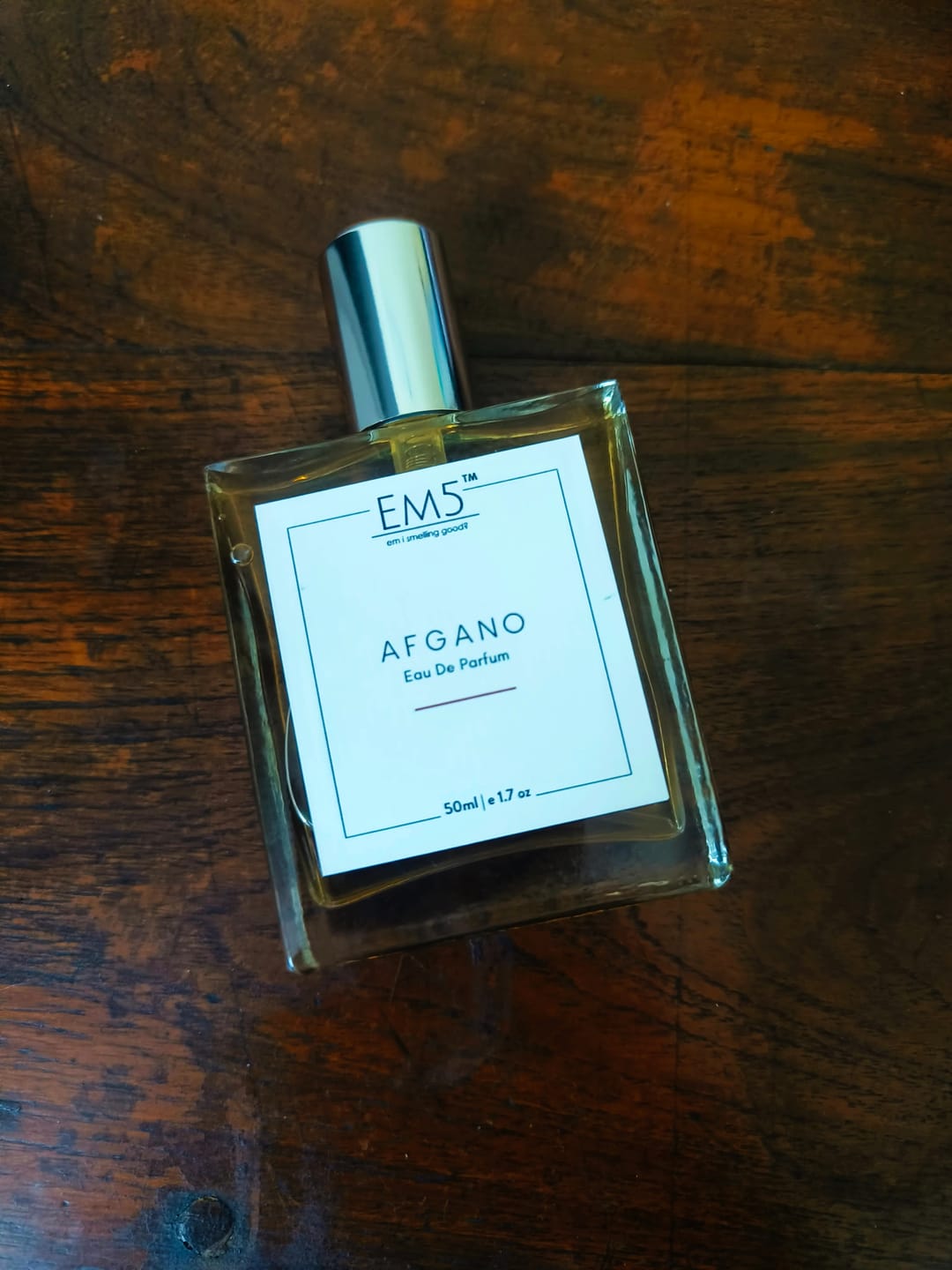 Customer photo review of EM5™ Afgano Perfume EDP Spray for Men | Amber Smoky Oud Fragrance Accords | Luxury Gift for Men | Variants Available: 50 ml Spray / 15 ml Spray