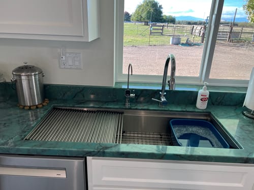Customer photo review of 47" Drainboard - Workstation Sink - Single Bowl - Reversible - 8" Depth (5LPS27c-8)