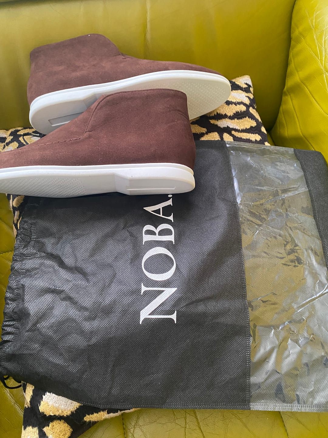 Customer photo review of NOBA Suede Shoes