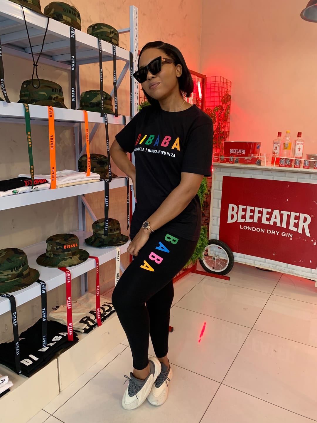 Customer photo review of Black Diva Logo Sunglasses